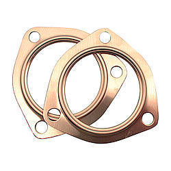 SCE Gaskets 4300 Pro Copper 3-Inch 3-Bolt Collector Gaskets, Pair