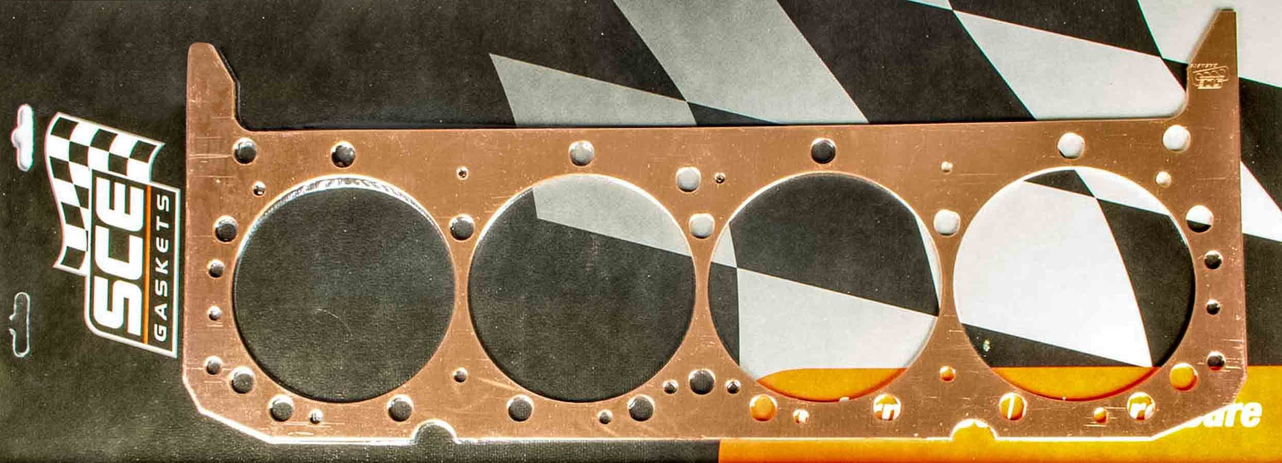 SCE GASKETS P112050 Pro Copper Cylinder Head Gasket for Small Block Chevy