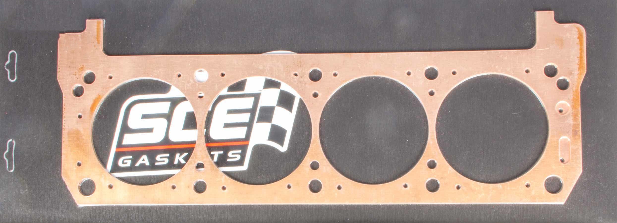 SCE GASKETS P391580L Pro Copper Cylinder Head Gasket for Small Block Ford