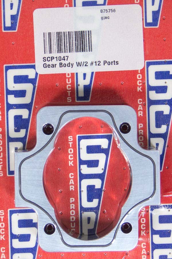 Stock Car Products 1047 Oil Pump Components Oil Pump Body 1.450 In Wide Gear Body 12 AN Inlet 12 AN Outlet