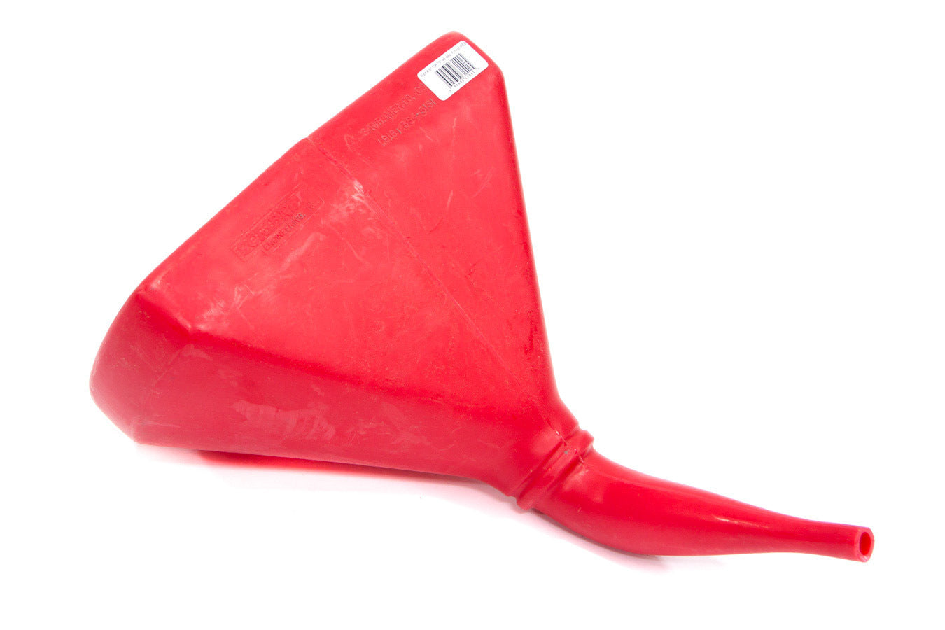 SCRIBNER 6115R 14-Inch D-Shape Funnel, 45-Degree, Red Plastic