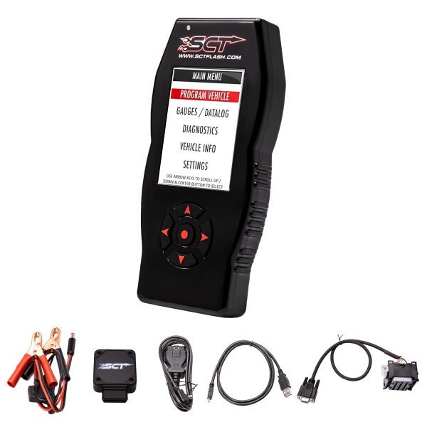 SCT Performance 7015PG-B X4 Power Flash Programmer and Unlock Cable Bundle for 2021–2023 Ford Full-Size Trucks