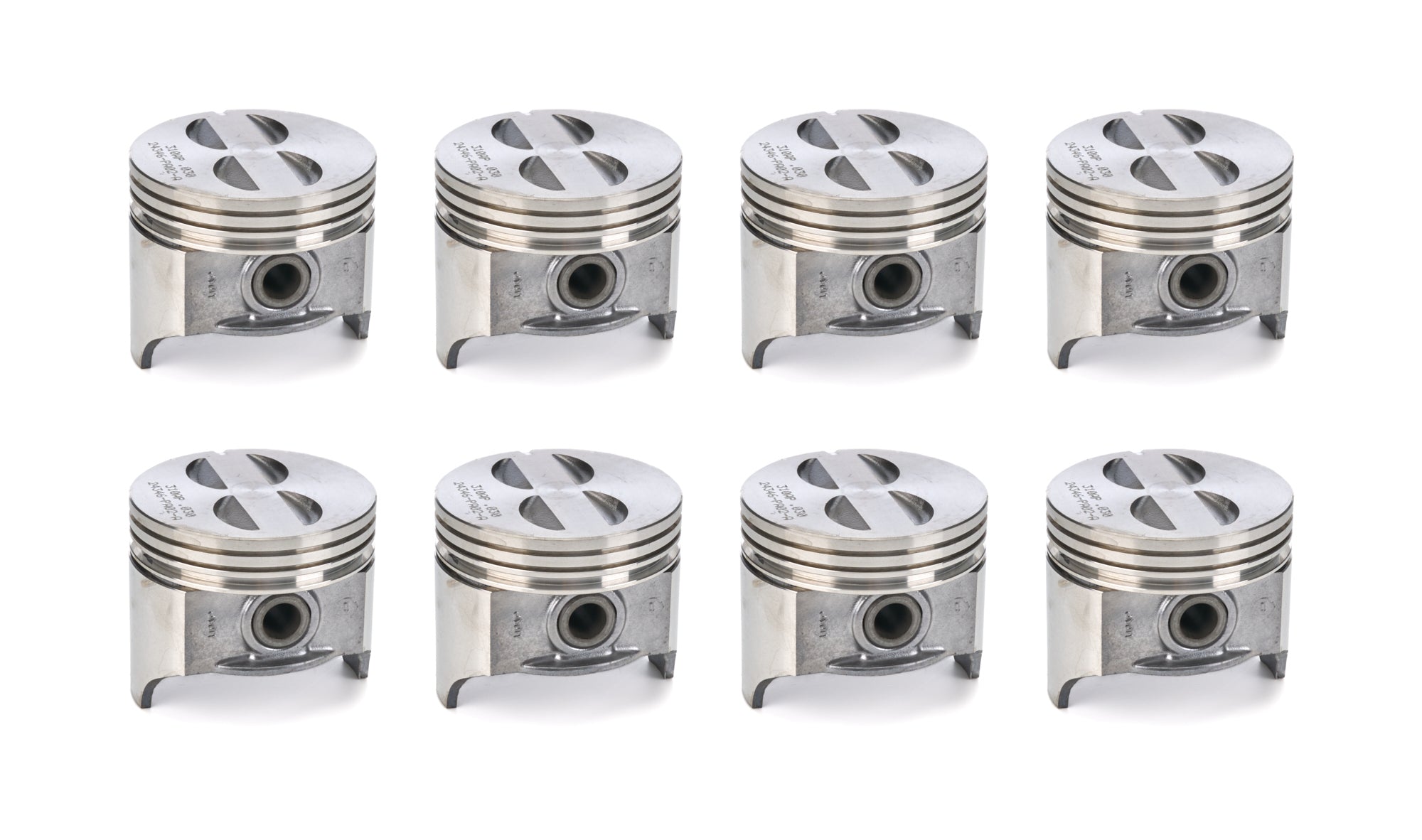 Sealed Power 310AP30 Cast Flat-Top Pistons, 4.030-Inch Bore, Small Block Chevy, Set of 8