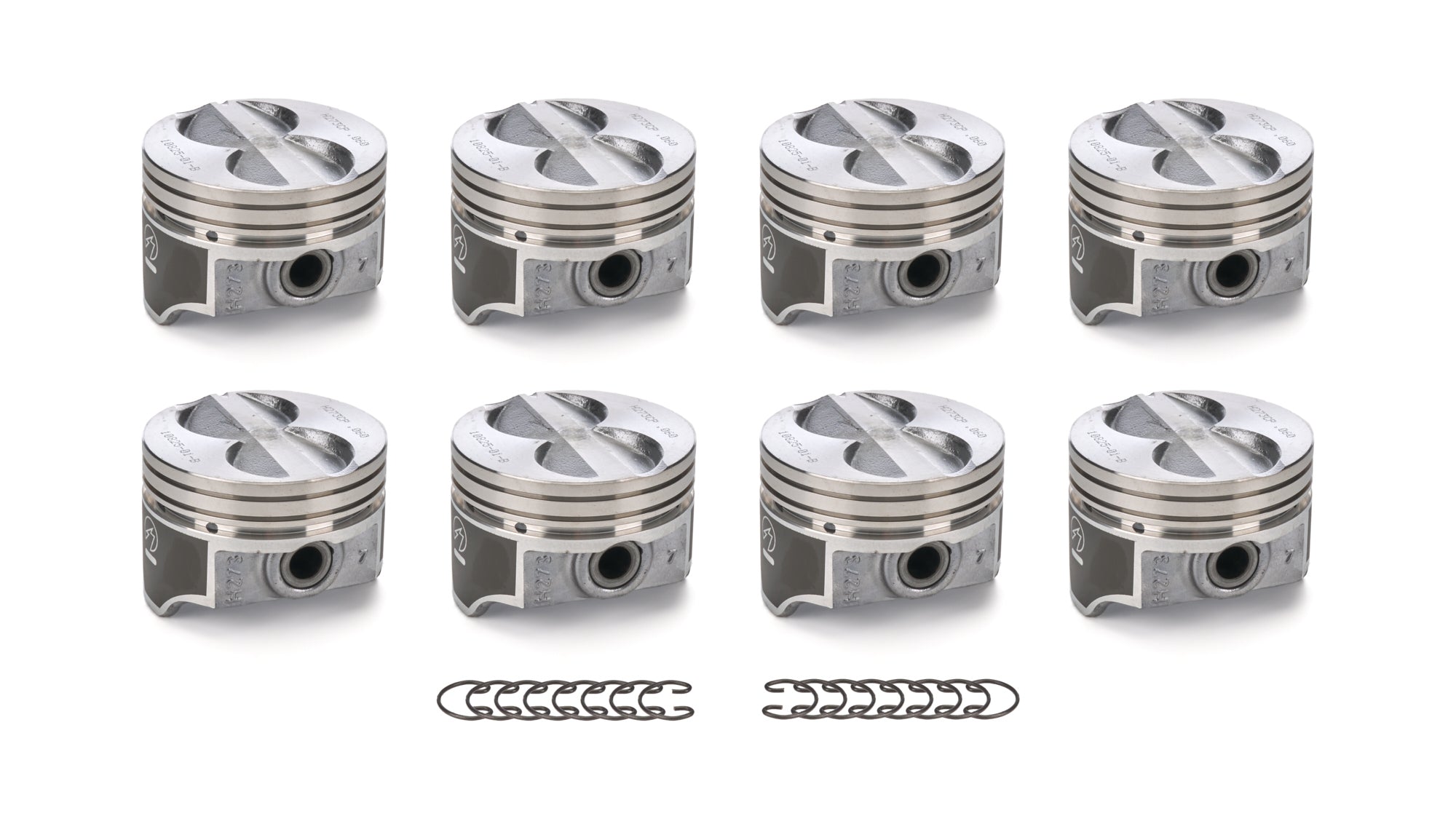 Sealed Power H273CP60 Hypereutectic Flat-Top Pistons for Small Block Ford, Set of 8