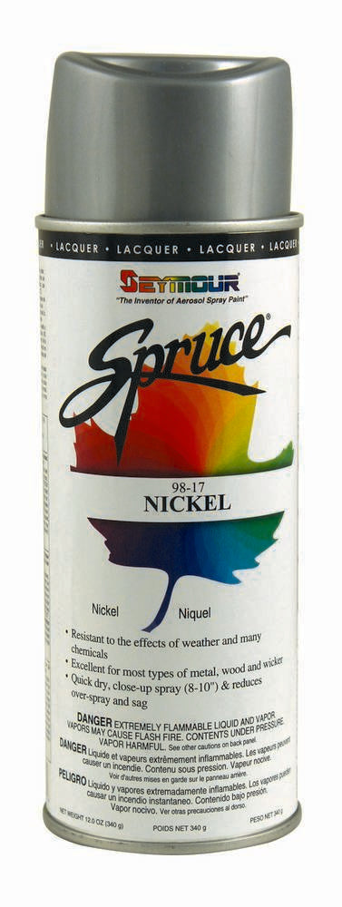SEYMOUR PAINT 98-17 Spruce Metallics Nickel Alkyd Enamel Aerosol Paint