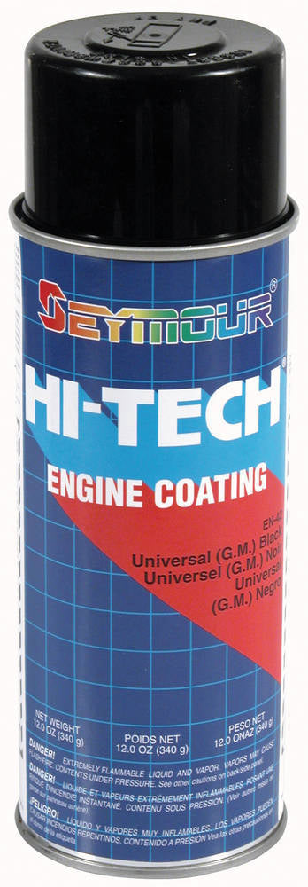 Seymour Paint EN-42 Hi-Tech Engine Paint, Universal GM Black, 12 oz Aerosol