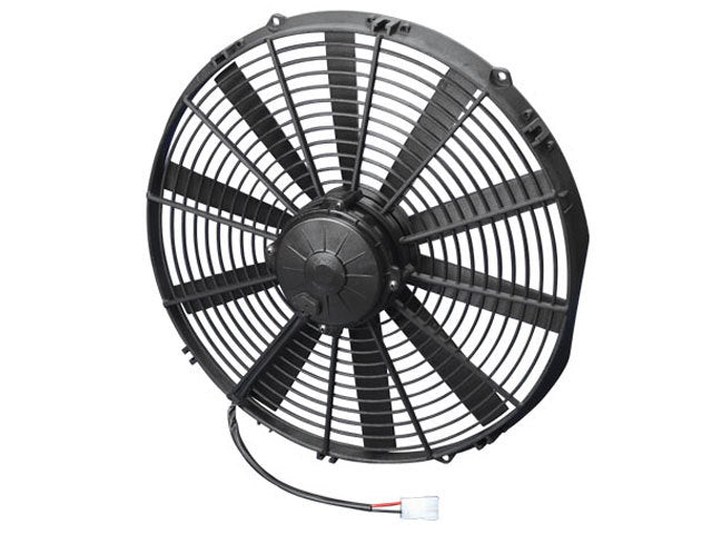 SPAL Advanced Technologies 30102047 16-Inch Electric Pusher Cooling Fan, Straight Blade, 2036 CFM, 12V