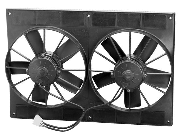 SPAL Advanced Technologies 30102052 Dual 11-Inch Puller Electric Cooling Fan, 2720 CFM, 12V