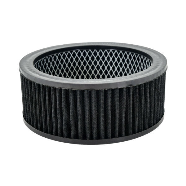 Specialty Products chrome - Archived 7135BK Air Filter Element Wash Able Round 6-1 2 X 2-1 2