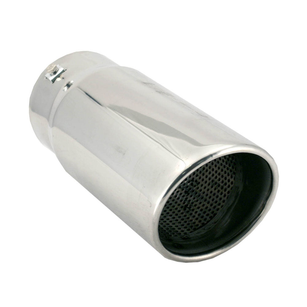 SPECTRE SPE-22421 Clamp-On Exhaust Tip, 2.75–3.75 in Inlet, 4.5 in Round Outlet