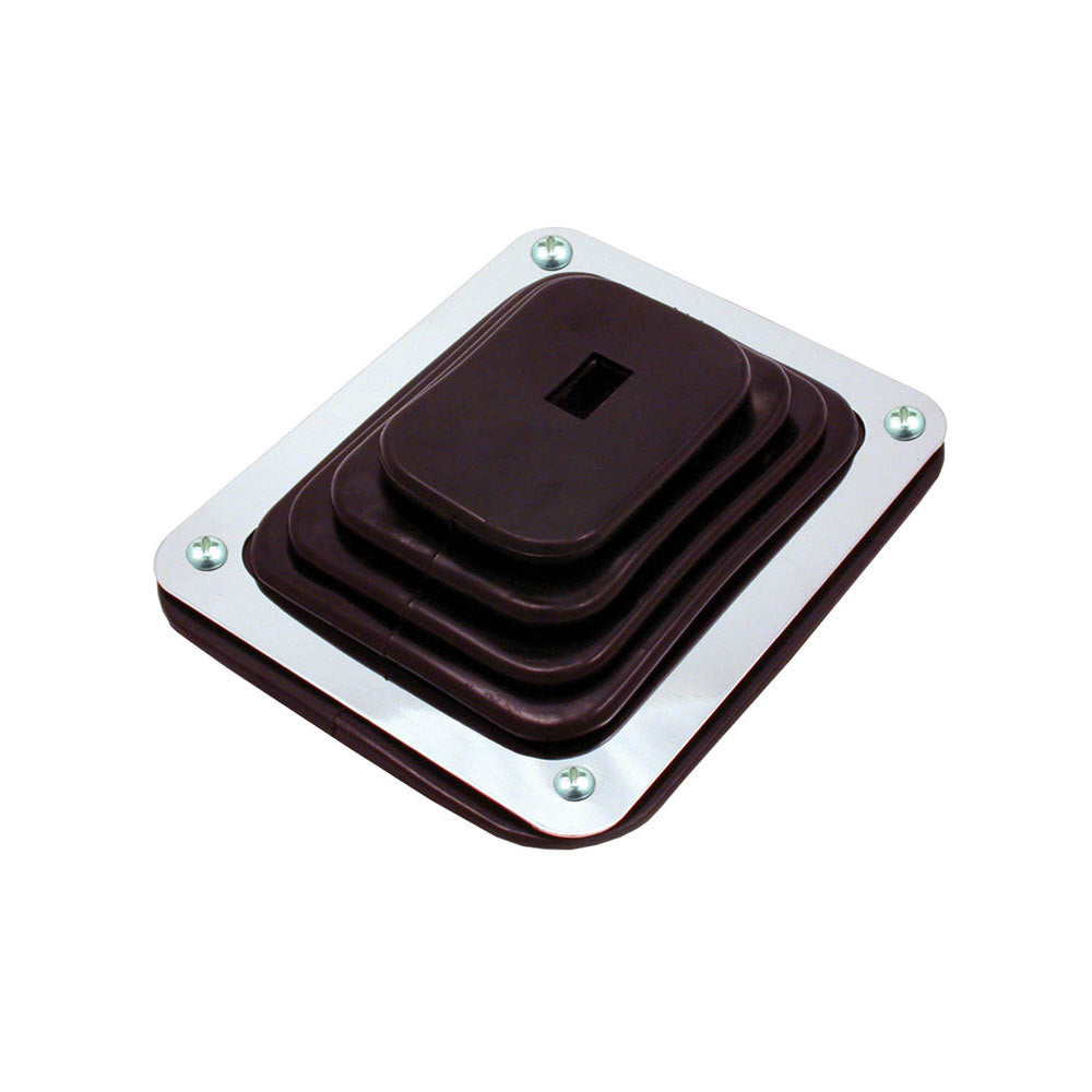 SPECTRE SPE-6283 Universal Square Shifter Boot with Rubber and Steel Construction