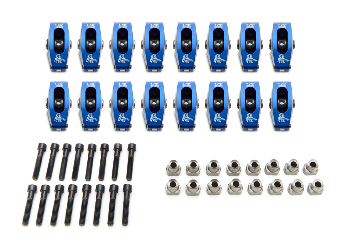 Scorpion Performance 1024 Race Series Roller Rocker Arms, 1.73 Ratio, Pedestal Mount