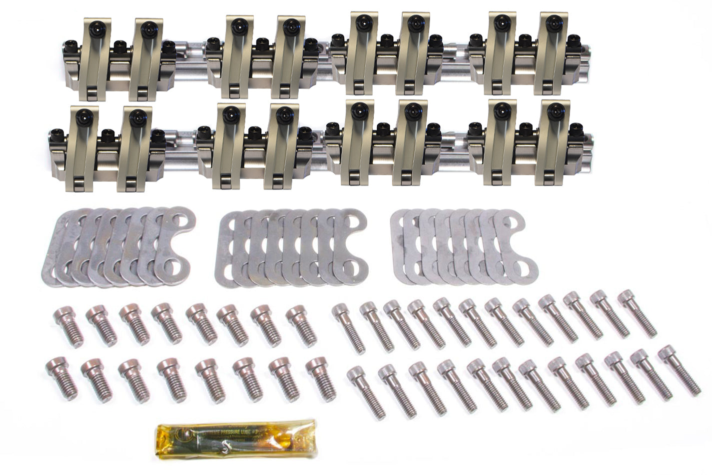 Scorpion Performance 3500 Endurance Series Shaft-Mount Roller Rocker Arm Kit, 1.50 Ratio, Small Block Chevy