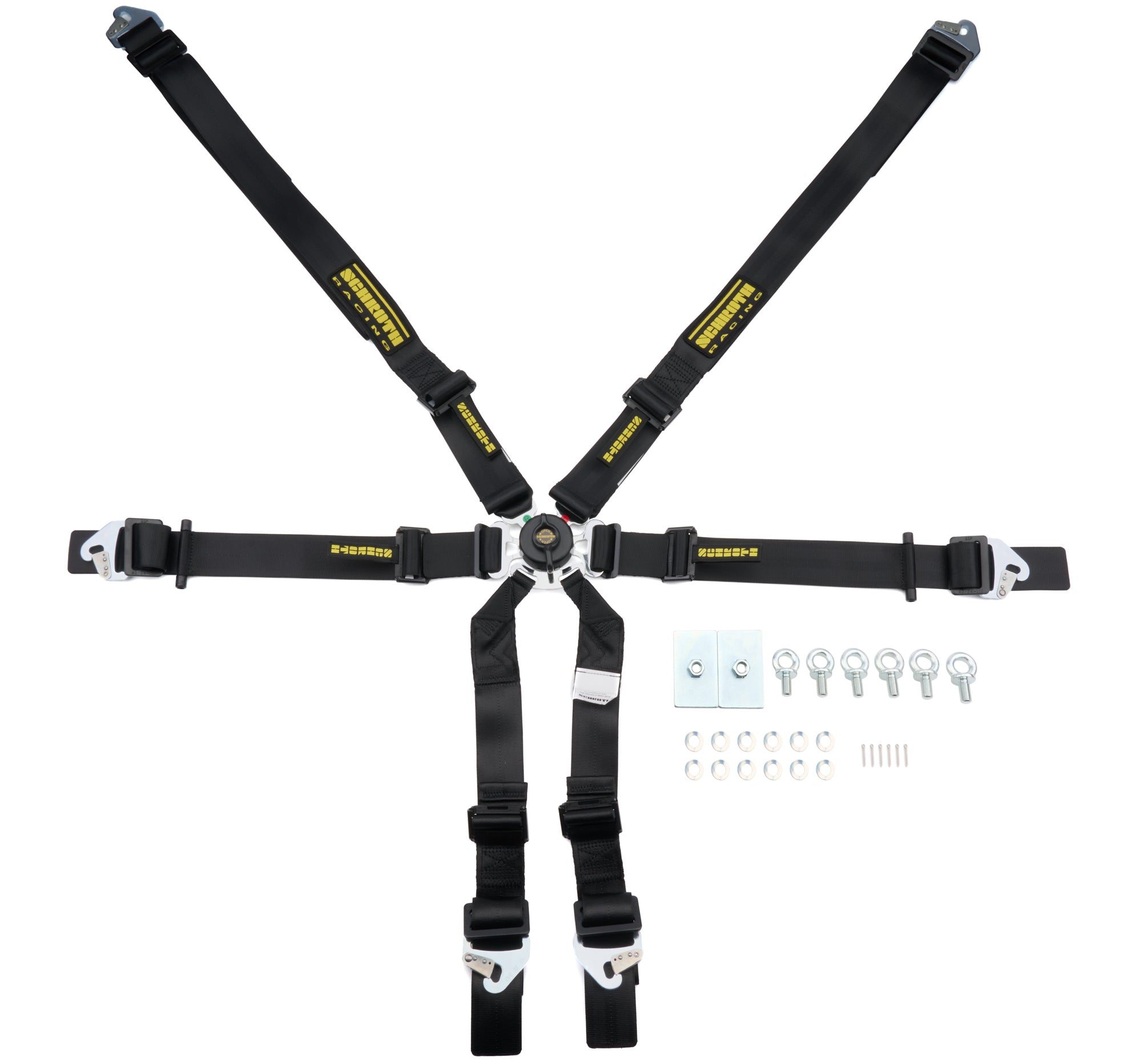Schroth Racing SR94530-0-31 6PT Harness Flexi Black FIA Hans