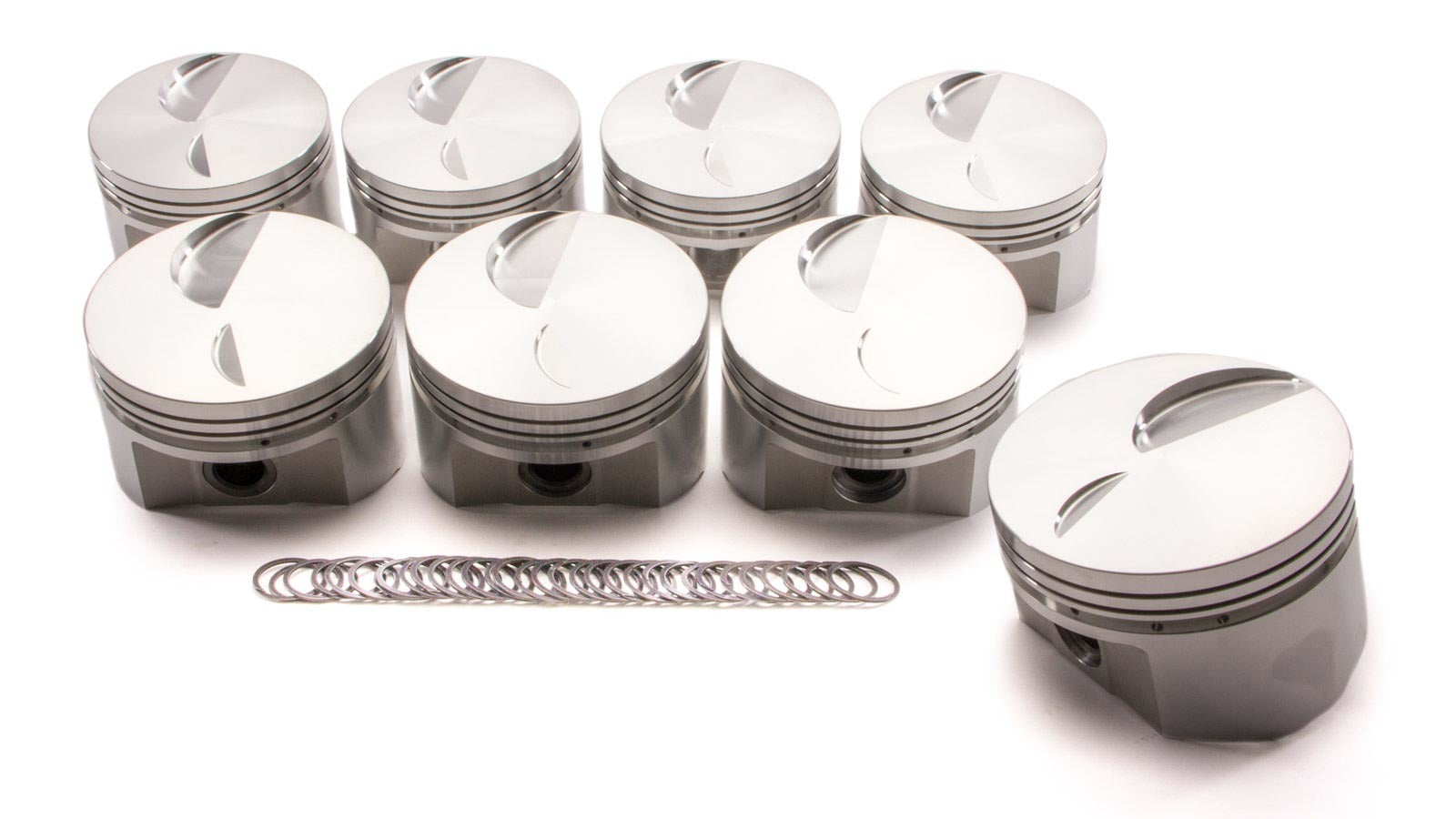 Sportsman Racing Products 150723 Big Block Ford 460 Flat Top Forged Piston Set, 4.390-Inch Bore, -3 cc