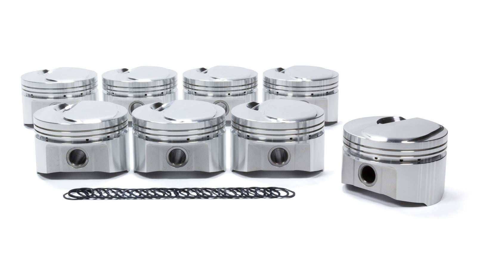 Sportsman Racing Products 306724 BBC Forged Domed Piston Set, 4.280 in Bore, Plus 10.70 cc, Set of 8