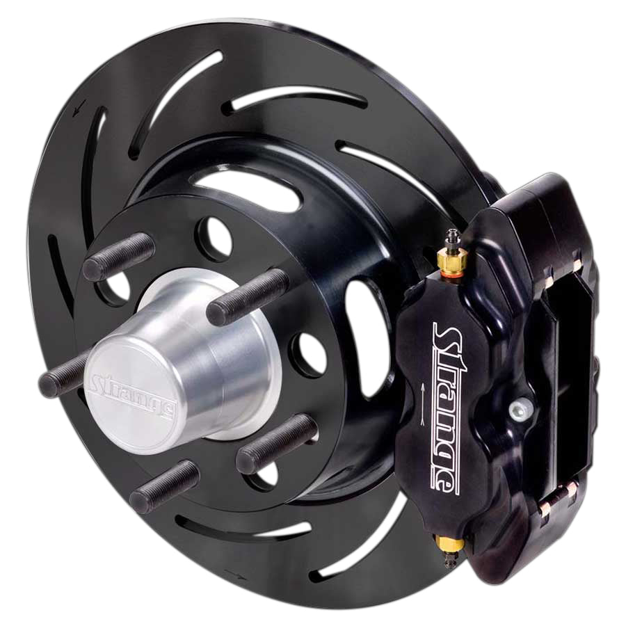 Strange B4110WC Pro Race Front Disc Brake Kit for GM Drum Spindle, 4-Piston Calipers