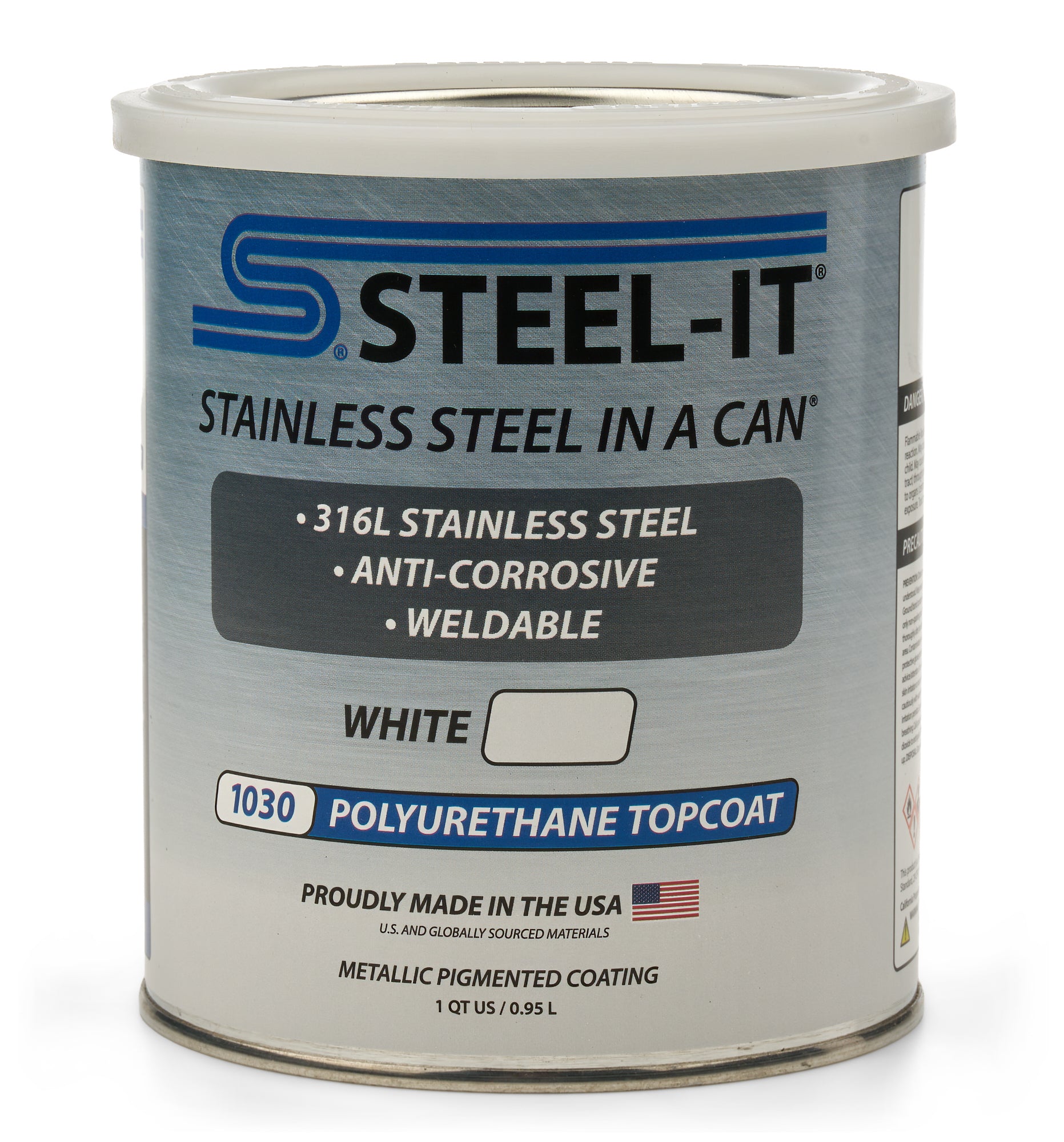 STEEL-IT FGPA1030Q White Polyurethane 1 QT Can