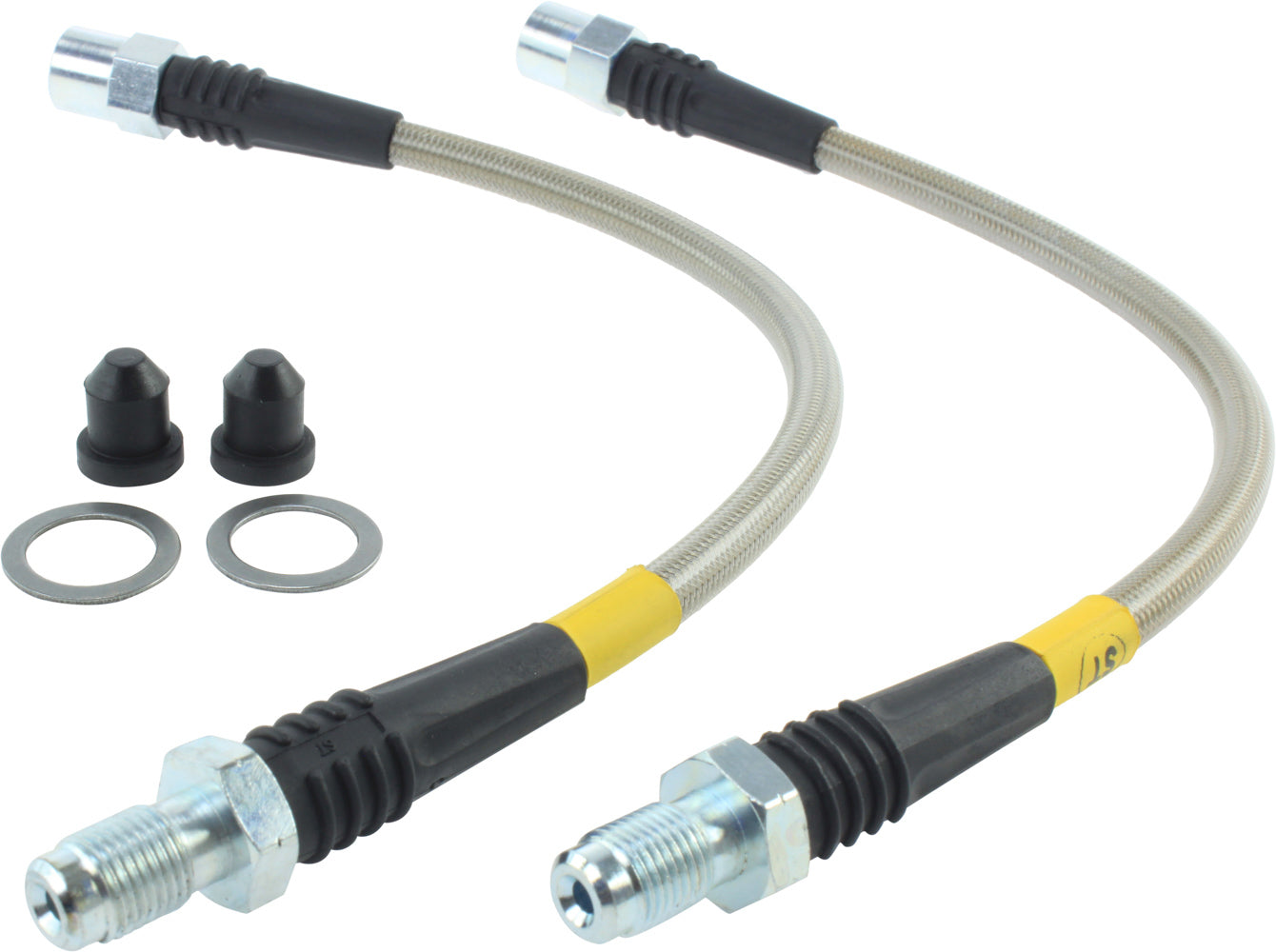 STOPTECH 950.34531 Stainless Steel Rear Brake Hose Kit for Select BMW Applications