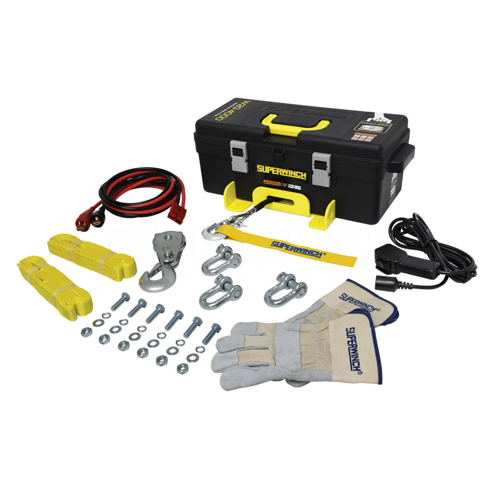 SUPERWINCH Winch2Go 4000 lb Winch with Synthetic Rope, Part Number 1140232