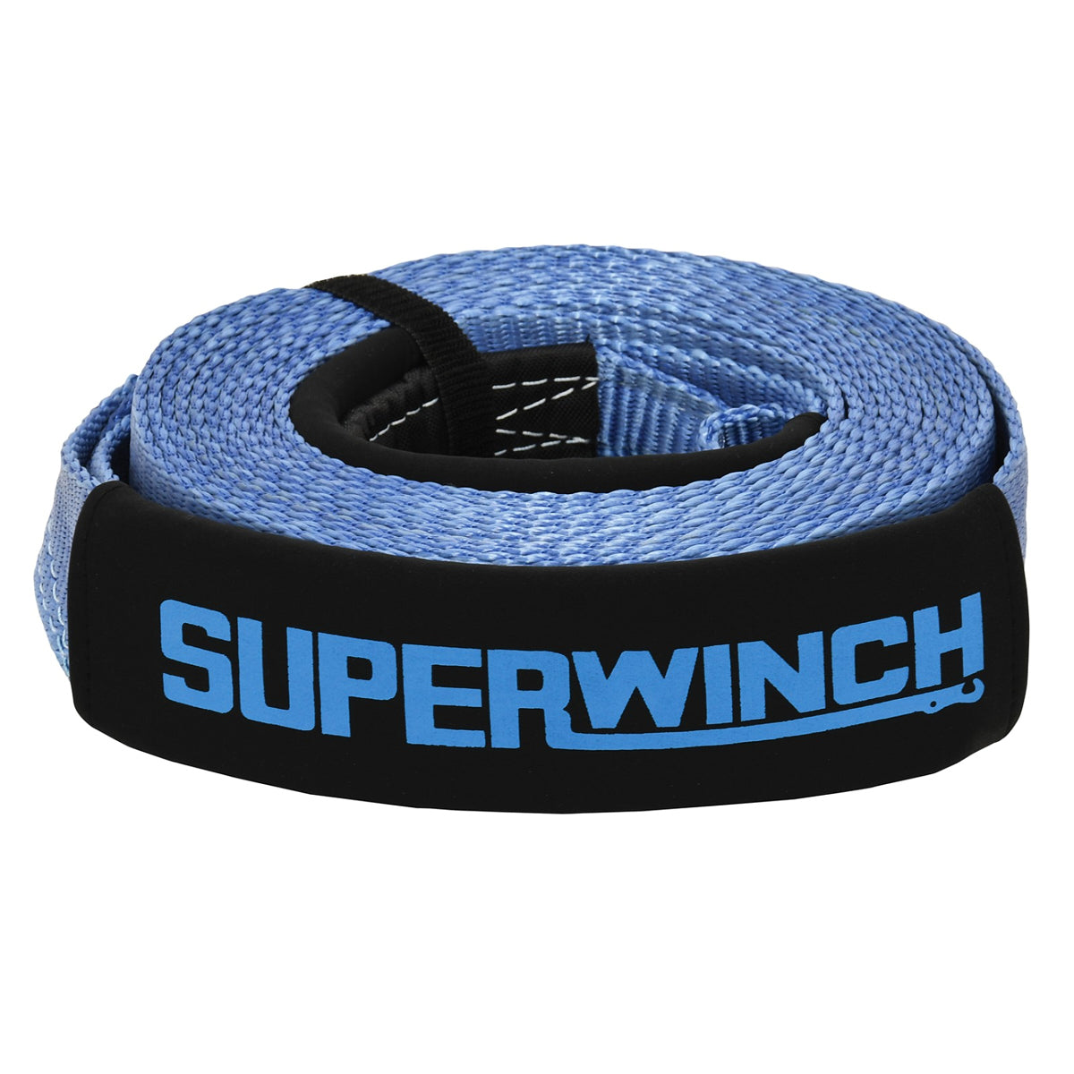 SUPERWINCH 2518 Recovery Tow Strap, 2-Inch x 30-Foot, 20,000-Pound Capacity, Blue Nylon