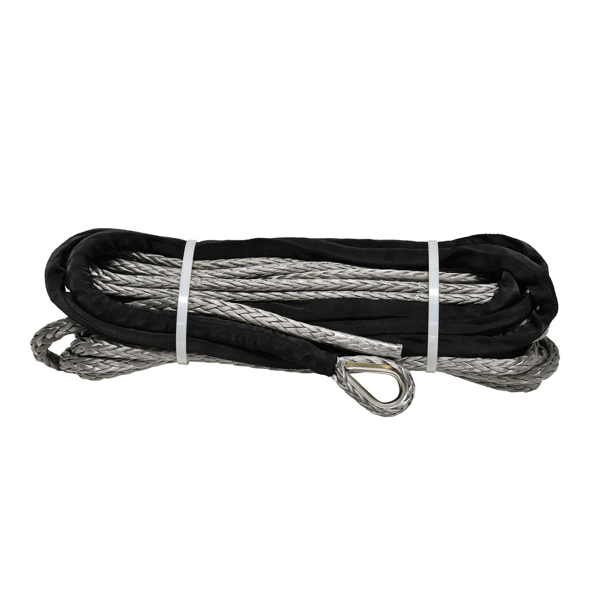 SUPERWINCH 90-24595 Synthetic Winch Rope, 3/8 in OD x 80 ft, Gray