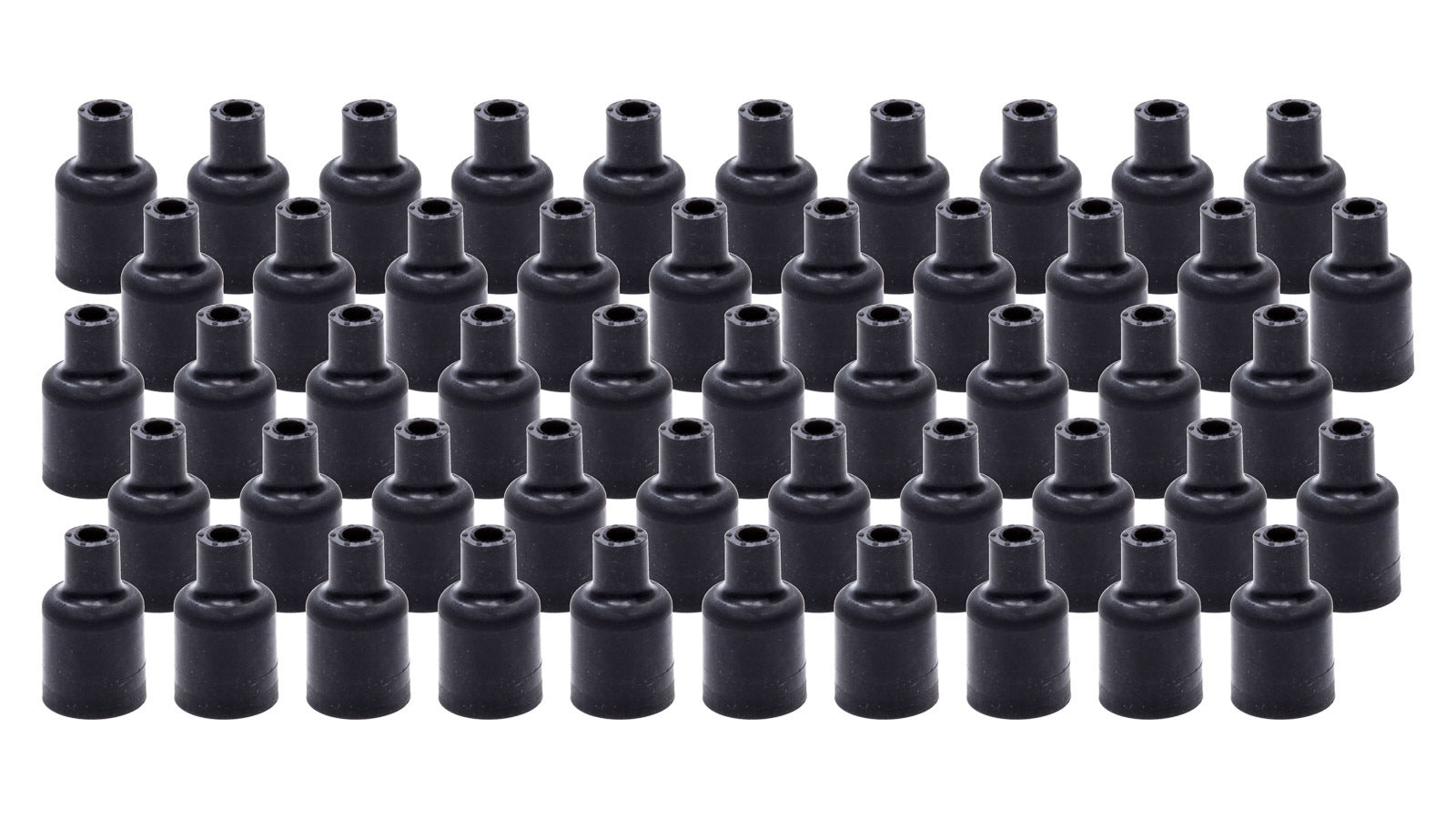 Taylor/Vertex 44029 Spark Plug Wire Boots and Terminals, Distributor/Coil, Straight Socket Style, Black Silicone, Set of 50
