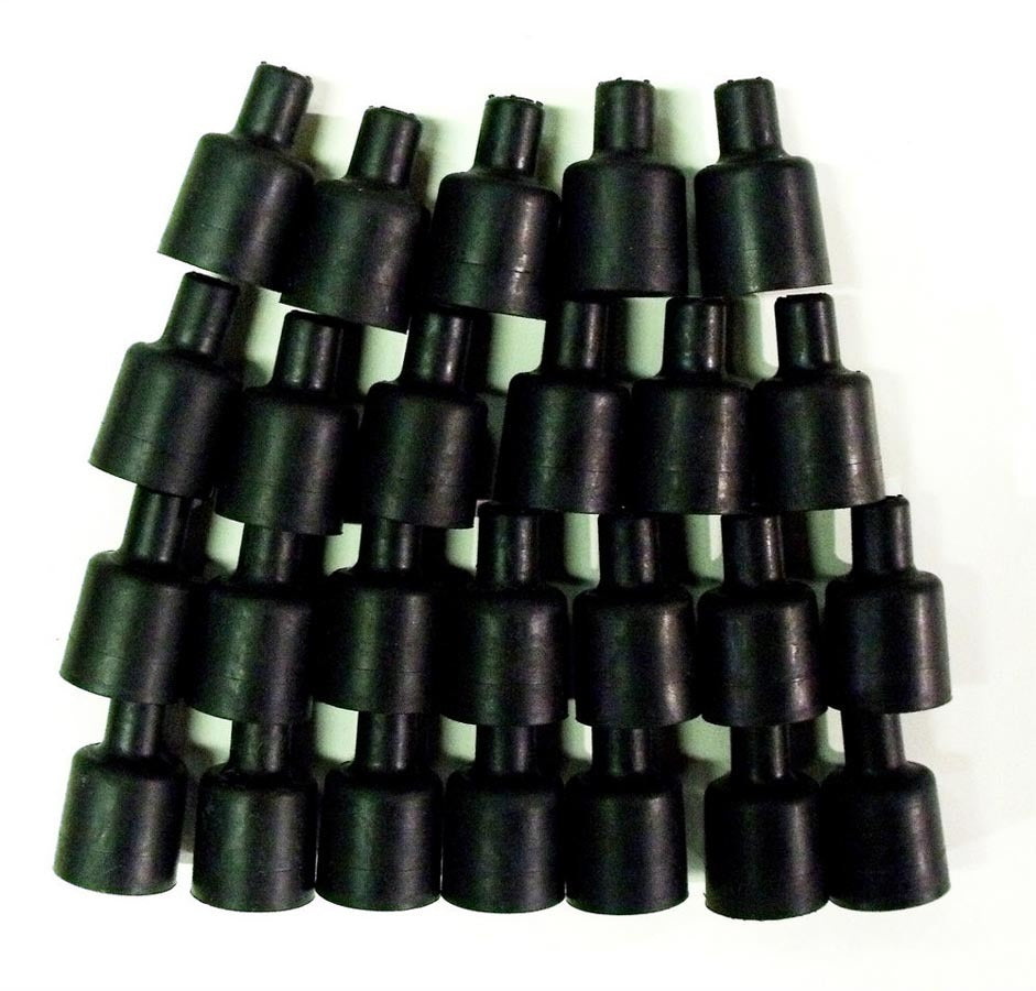 Taylor/VERTEX 44076 Spark Plug Wire Boots, 180-Degree Straight Socket Style, Black, Set of 25