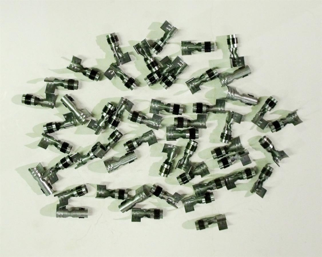 Taylor/Vertex 44399 180-Degree Spark Plug Wire Terminals, Spring Lock, Straight, 8 mm, Set of 50