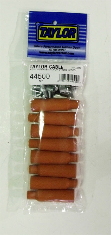 Taylor/VERTEX 44500 Hemi Spark Plug Wire Boot and Terminal Kit, Straight, Red, Set of 8