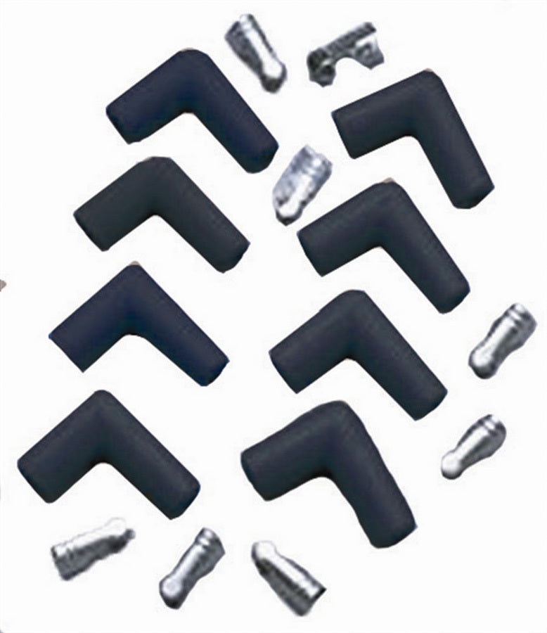 Taylor/VERTEX 46001 Spark Plug Boot and Terminal Kit, 90-Degree, Black, Set of 8