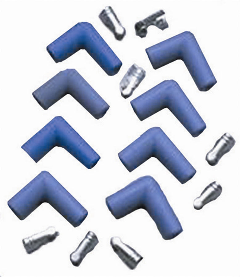 Taylor/VERTEX 46061 90-Degree Spark Plug Boot and Terminal Kit, Blue, Set of 8