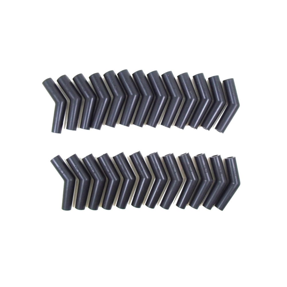 Taylor/Vertex 46205 135-Degree Spark Plug Wire Boots, Black Silicone, Set of 25