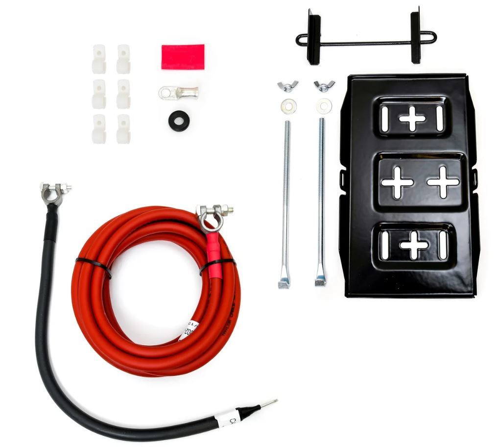 Taylor/Vertex 48000 Trunk Mount Battery Relocation Kit with Steel Tray and Cables