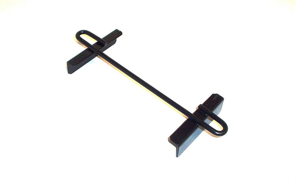 TAYLOR/VERTEX 48102 Battery Hold Down H.D. H-Bar Bolt-On Steel Black