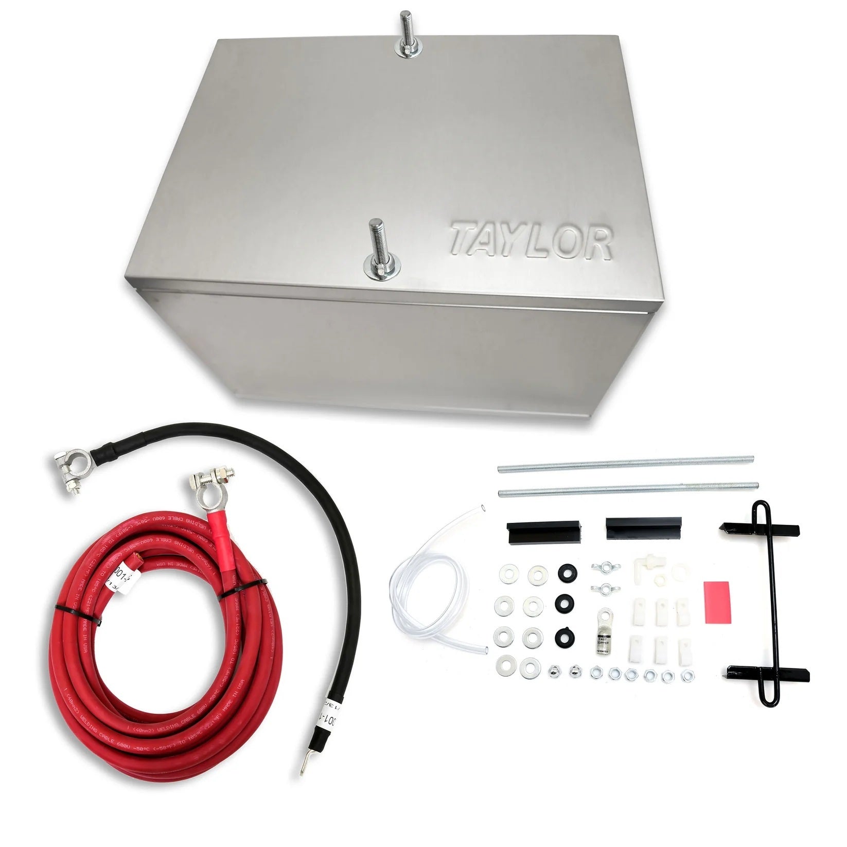TAYLOR/VERTEX 48103 Battery Relocation Kit with Aluminum NHRA-Compliant Battery Box
