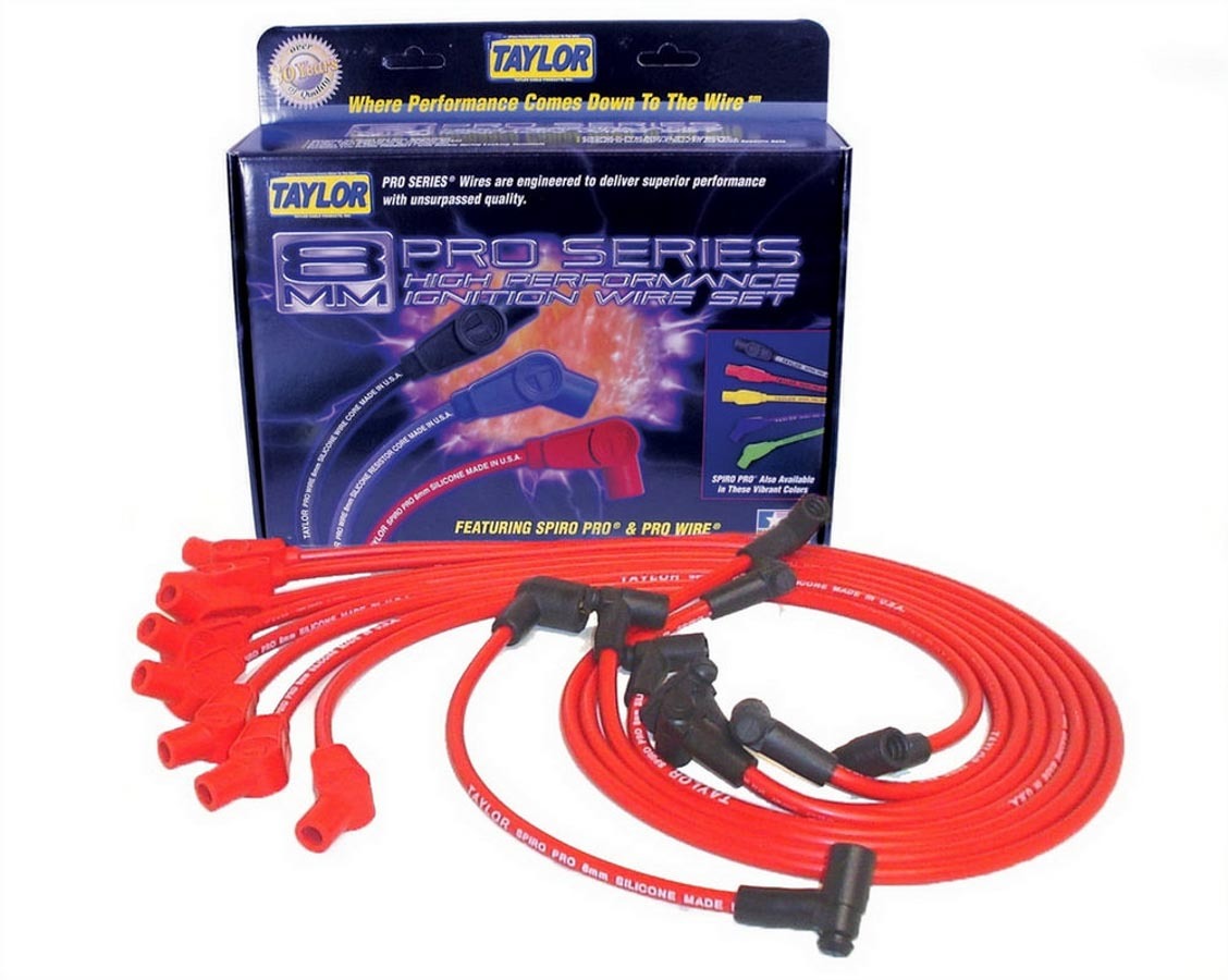 Taylor/VERTEX 74204 Spiro-Pro Spark Plug Wire Set for Chevy V8 with HEI
