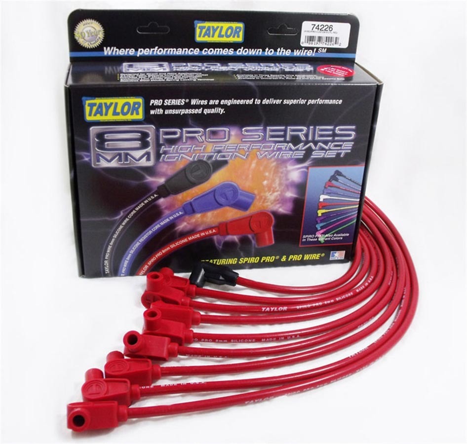Taylor/VERTEX 74226 Spiro-Pro 8 mm Spark Plug Wire Set for GM LT-Series 1992-1997