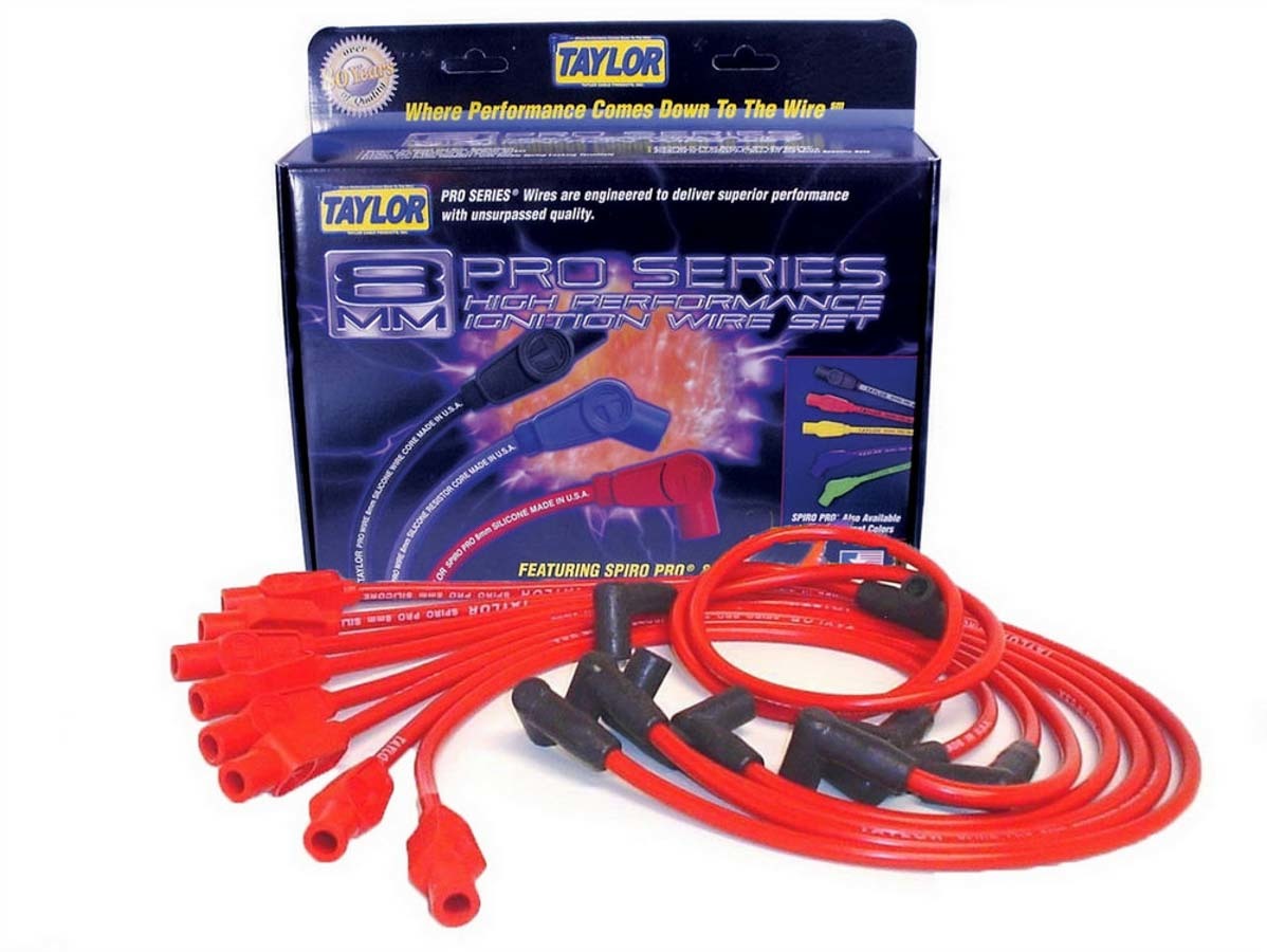 Taylor/VERTEX 74276 Spiro-Pro 8 mm Spark Plug Wire Set for Small Block Mopar
