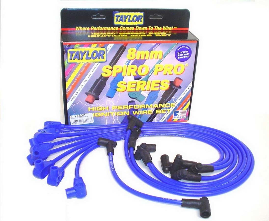 Taylor/VERTEX 74602 Spiro-Pro Spark Plug Wire Set for 1974-1979 Chevy II/Nova HEI V8