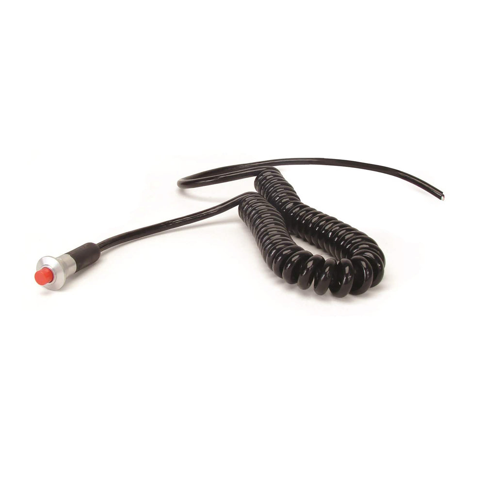 TCI 388400 Momentary Push Button Switch with Spiral Cord, 12V, 10 Amp
