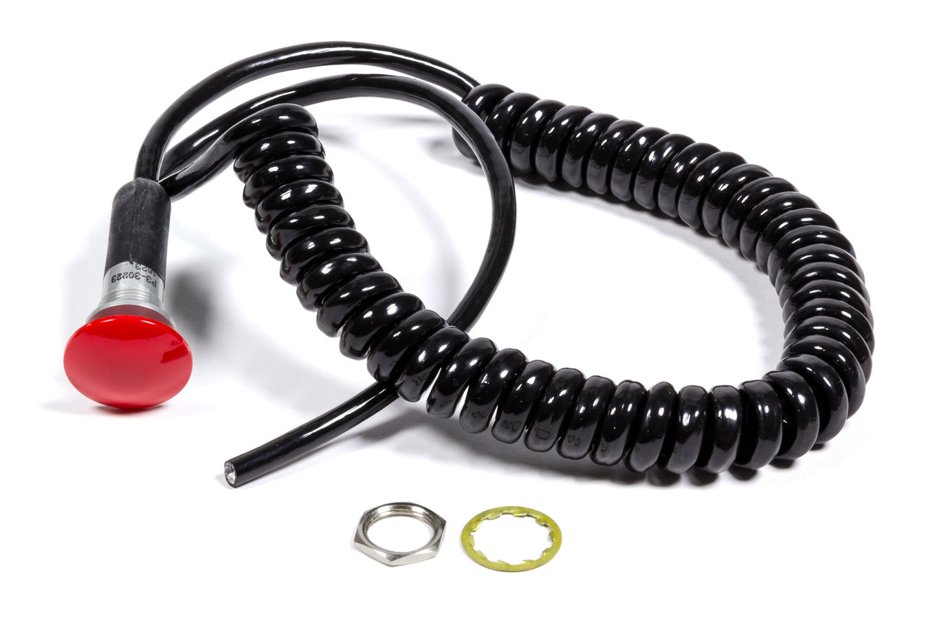 TCI 388500 Spiral Cord Momentary Push Button Switch with Large Red Button