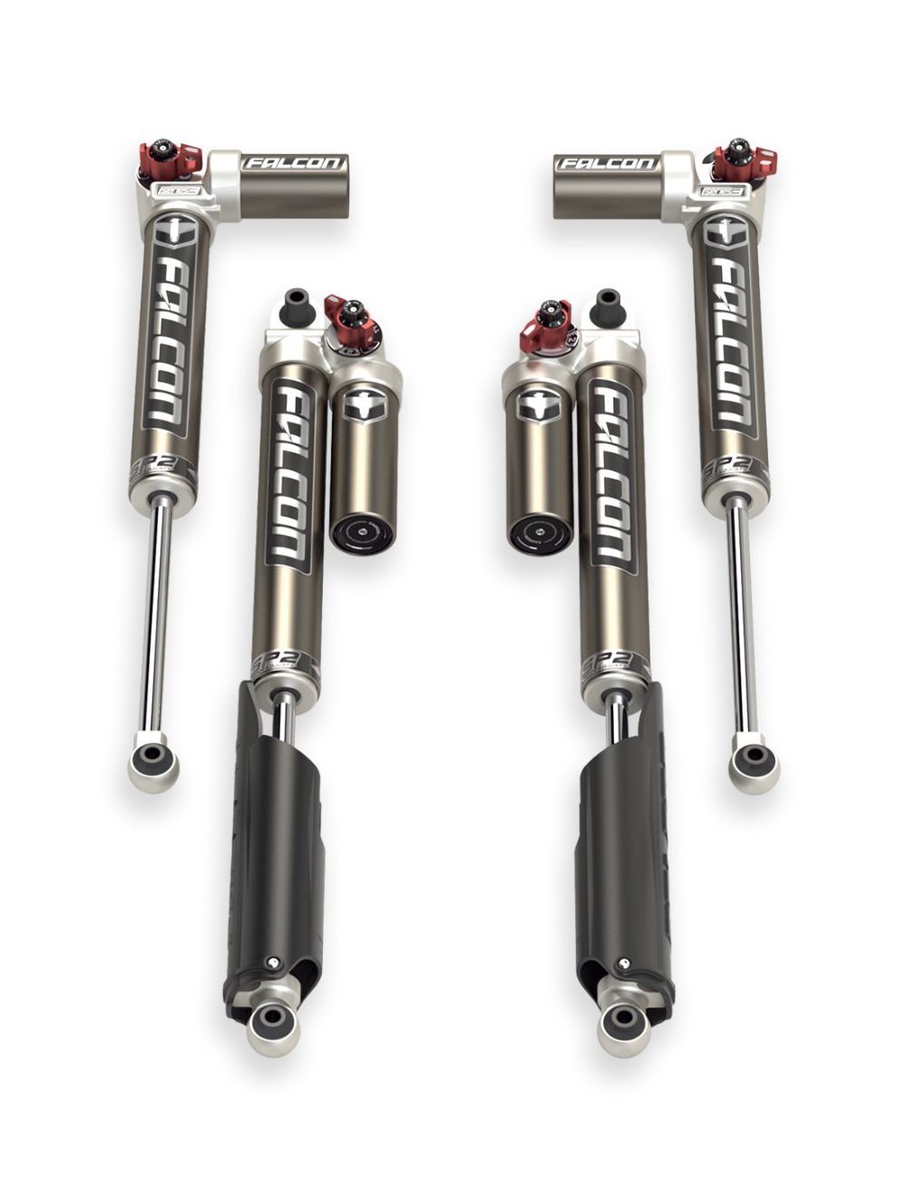 Teraflex Falcon SP2 3.3 Piggyback Shock Kit, Double Adjustable, Jeep Wrangler JL