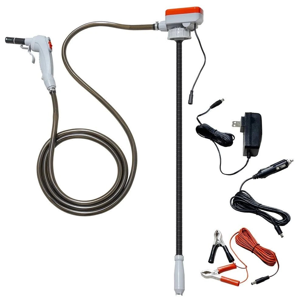 TERAPUMP 20172 12-Gallon Gas Caddy Electric Transfer Pump, 2.6 GPM