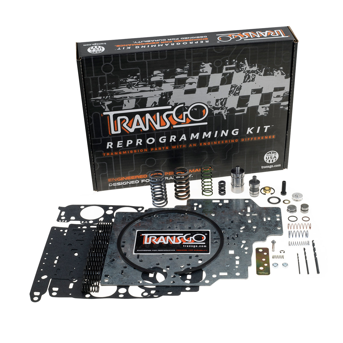 TransGo Automatic Transmission Shift Kit Reprogramming Kit Valves / Springs / Spacers / Separator Plates / Gaskets / Shims / Bushings / Hardware...