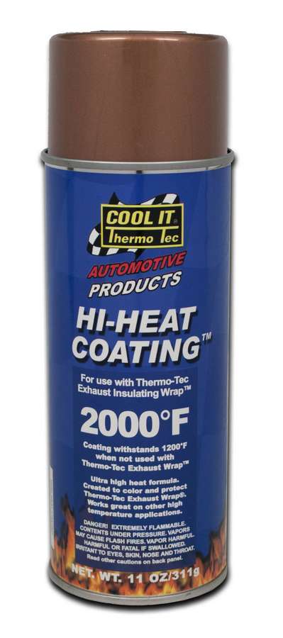 Thermo-Tec 12003 Hi-Heat Metallic Header Coating, Copper, 11 oz Aerosol