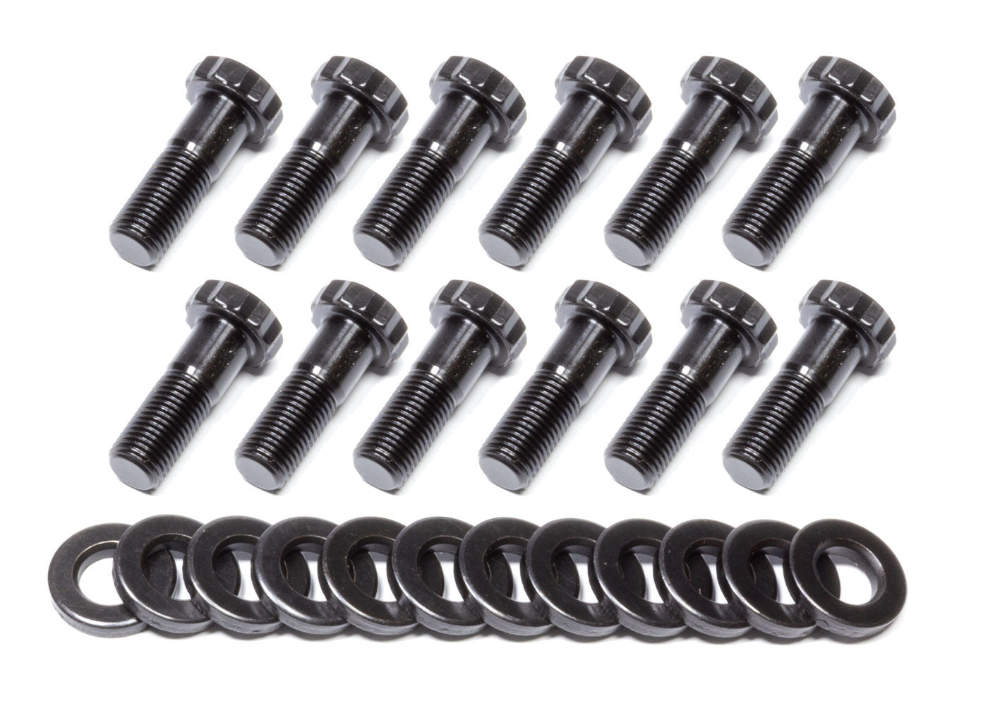 Tiger Quick Change Ring Gear Bolt Kit - 3/8-24 in Thread - 1.125 in Long - 12 Point Head - Chromoly - Black Oxide - Mopar 7-1