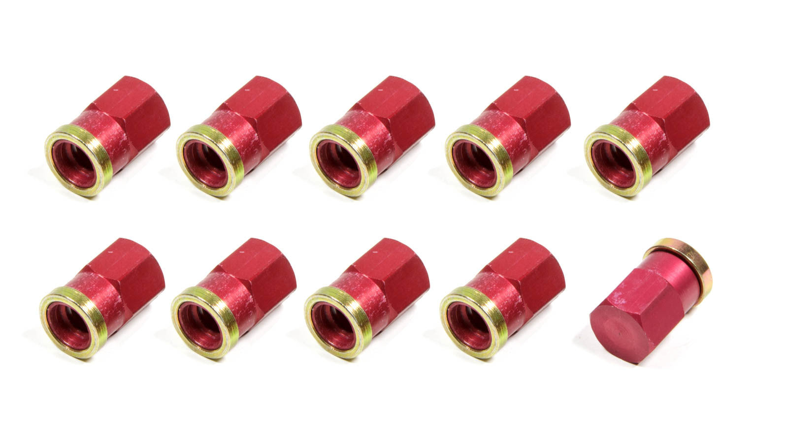 Tiger Quick Change 2070 Nut - 3/8-16 in Thread - Aluminum - Red Anodized - Tiger Quick Change Gear Covers - Set of 10
