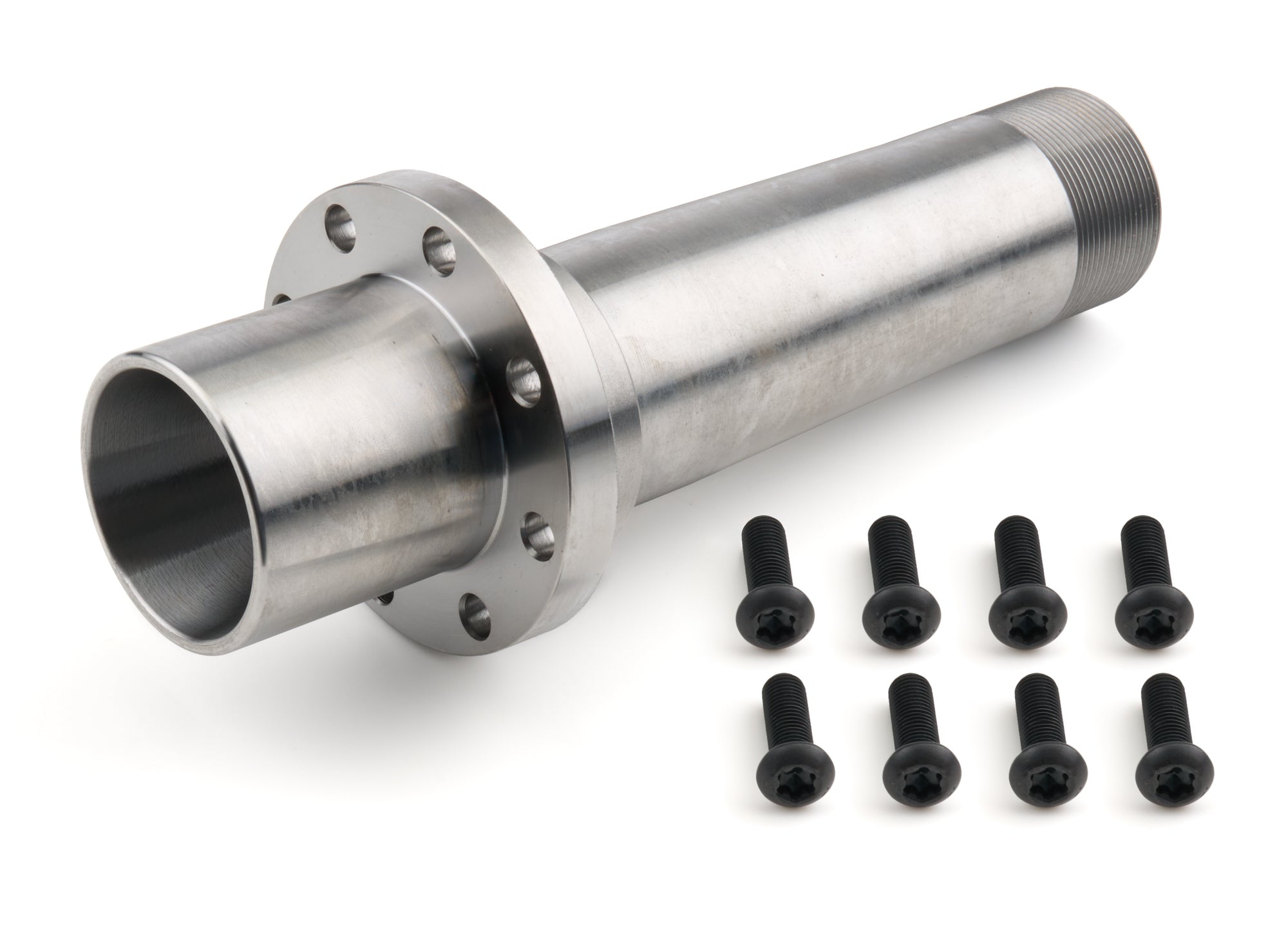 Tiger Quick Change 2843BB Rear Axle Snout - Bolt-on - 1.5 Degree Camber - 8-Bolt Flange - Bearing Sleeve - O-ring - Steel