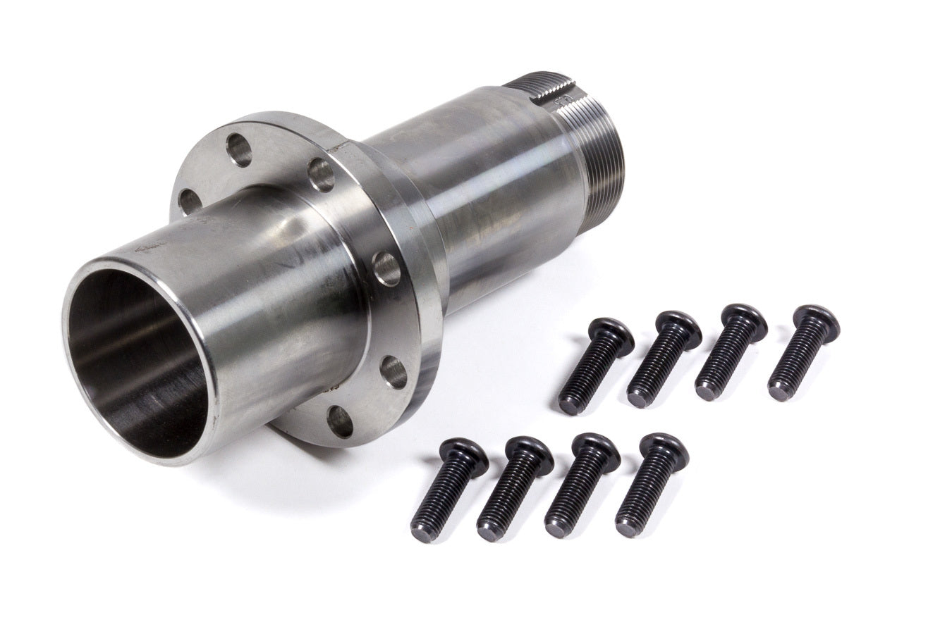 Tiger Quick Change 2854BB Rear Axle Snout - Bolt-on - 0.5 Degree Camber - 8-Bolt Flange - Bearing Sleeve - O-ring - Steel